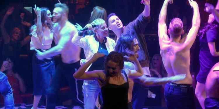 Channing Tatum and Ellen DeGeneres Ignite the Stage: Magic Mike Live in Las Vegas
